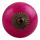 Neon Pink Antique Fitting Ceramic Knob
